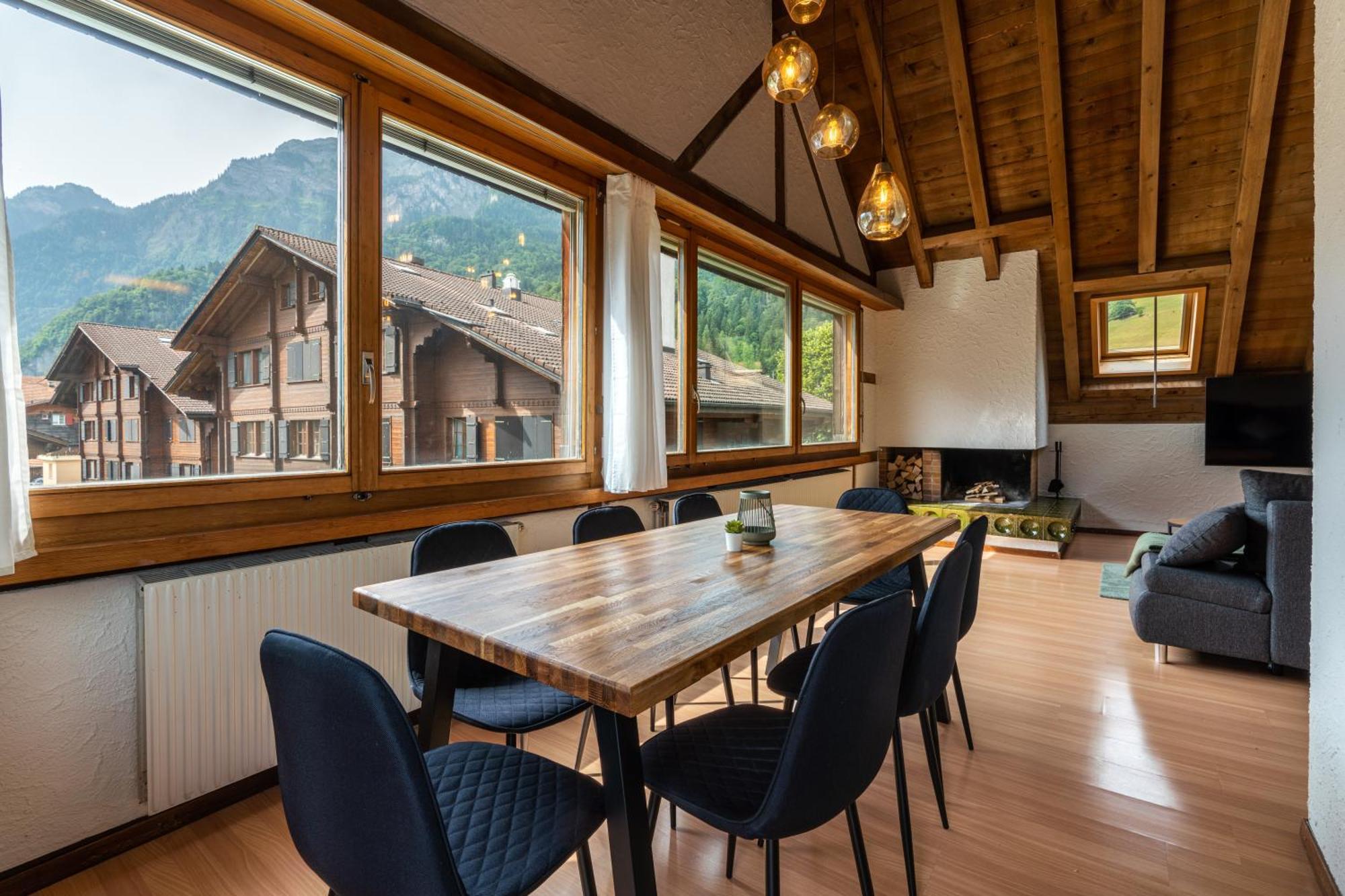 Jungfrau-View Apartment, Terrace & Free Parking Wilderswil Extérieur photo